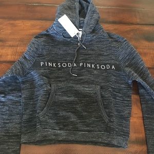 Pink soda gray sweatshirt ❤️ sz 12 (w)